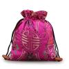 6x7" 10 Pack Sweet & Chic Reusable Wedding Favor Pouch  Large Elegant Silk Brocade Drawstring Bag for Candy, Chocolates & Soap  Luxury Guest Gift Packaging for Bridal Shower & Engagement Party view 2