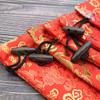 10 Pack Large Handwoven Masterpiece Brocade Bag 6x7" Opulent Decorative Drawstring Pouch Travel-Ready Silk Ornament for Gifting & Display Exquisite Chinese Craftsmanship Keepsake (red) view 2