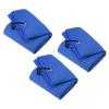 PATIKIL 16"x16" Tri-Fold Golf Towels, 3 Pack Waffle Pattern Towels Soft Fiber Strong Water Absorption with D Clip for Golf Lovers, Dark Blue view 1