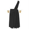 Shinsto Men's Mr. Toga Party Costume One Shoulder Ancient Greek Cosplay Roman Outfit D0087#Black Large view 3