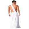 Shinsto Men's Mr. Toga Party Costume One Shoulder Ancient Greek Cosplay Roman Outfit D0087#White Large view 2