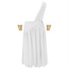 Shinsto Men's Mr. Toga Party Costume One Shoulder Ancient Greek Cosplay Roman Outfit D0087#White Large view 4