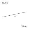 NORAZE 12Pcs Steel Spokes 260-296mm Stainless Bicycle Bike MTB Wheel Nipple Accessories (Color : Black, Size : 260mm) view 2