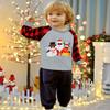 Christmas Clothes for Toddler Boy Girl Sunglasses Santa Reindeer Snowman Buffalo Red Plaid Shirt Kids Ugly Xmas Raglan Sleeve Tee Tops 5T view 3