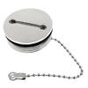 1Pack Cabin Hardware Deck Fill Cap 316 Stainless Steel Boat Accessories Boat Parts Deck Fill Replacement Cap Silver (Size: with 1.5" hose) view 1
