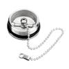 1Pack Cabin Hardware Deck Fill Cap 316 Stainless Steel Boat Accessories Boat Parts Deck Fill Replacement Cap Silver (Size: with 1.5" hose) view 3
