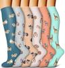 Bluemaple 6 Pack Copper Compression Socks for Women and Men Circulation-Best Support for Medical, Running,Nursing,Athletic view 1