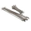 NORAZE 5 Pcs Stainless Steel Bicycle Spokes 13G/122/124 138 139 179 228/250 255 268 270MM Nipples End Caps E-Bike Part (Color : Silver, Size : 13G 139mm 5pcs) view 1