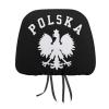 Polska Polish Country Pride Car Headrest Covers Universal Car Seat Head Rest Protector for Auto Truck 2 PCS view 1