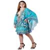 AAN Women's Caftan Dress - Beachwear Coverup Kaftan Casual Short Summer Lougewear One Size Dresses for Girls & Women (Blue-7180) view 1
