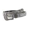 DBFBDTU Adjustable Waist Belts For Jeans Glitter Belt For Woman Cowgirl Teens Skirt Waistband Silver
