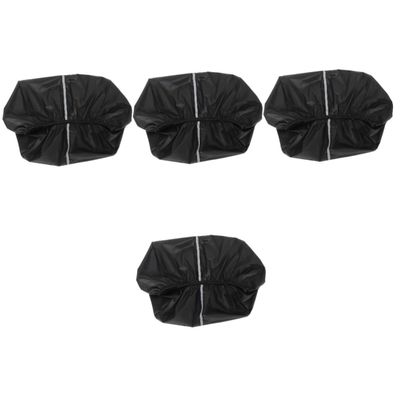 INOOMP 4pcs Cycling Basket Liner Cover for Front and Rear Baskets Fits Bike Models Lightweight Folding Design High-Grade Material Accessories