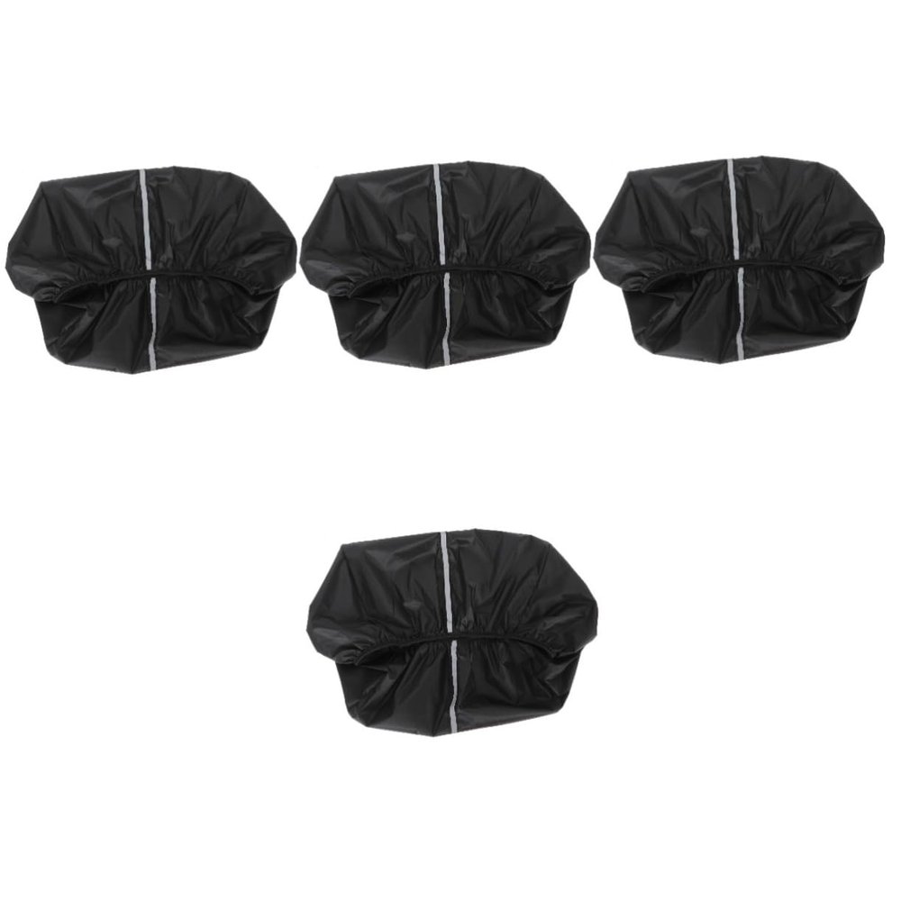 INOOMP 4pcs Cycling Basket Liner Cover for Front and Rear Baskets Fits Bike Models Lightweight Folding Design High-Grade Material Accessories