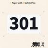 UISKOOPW Tyvek Race Bibs Running Numbers with Safety Pins, Audition Numbers|Tryout Numbers 1-500 for Marathon Runners Events Sports Games (White [4"x7"] 301-400) view 3