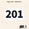 UISKOOPW Tyvek Race Bibs Running Numbers with Safety Pins, Audition Numbers|Tryout Numbers 1-500 for Marathon Runners Events Sports Games (White [4"x7"] 201-300) view 3