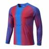 Fldy Girls Youth Goalie Jersey Boys Padded Gladiator Goalkeeper Shirt with Sponge Protector Sports Team Training Uniform Red&Blue 5-6 Years view 1