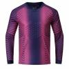 Fldy Girls Youth Goalie Jersey Boys Padded Gladiator Goalkeeper Shirt with Sponge Protector Sports Team Training Uniform Navy Blue&Hot Pink 11-12 Years view 2