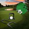 3 Pieces Golf Putting Gates Putter Gates Aluminum Alloy Putter Target Putt Gates for Stroke Practice W/Detachable Legs Golf Accessories view 2