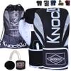 Knockout Elite Boxing Gloves 8-16 oz for Men & Women with Wraps & Mouth Guard - Ideal for Muay Thai, Kickboxing, Adult Heavy Punching Bag Gloves Training - Durable, Comfortable & Protective view 1