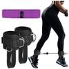 Pteanecay 2 Pcs Gym Ankle Strap for Cable Machine,Ankle Strap to Lift the Butts, Glute Workouts & Tone the Legs Replacement Parts Accessories, Black&Purple view 4