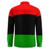 Pan African Flag Hawaiian Shirt for Men Long Sleeve Button Down Summer Tee Shirts Tops XL view 4