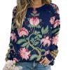 William Morris Women's Sweatshirt Long Sleeve Round Neck Pullover Hoodies Tops Casual Sweaters M view 1