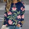 William Morris Women's Sweatshirt Long Sleeve Round Neck Pullover Hoodies Tops Casual Sweaters M view 2