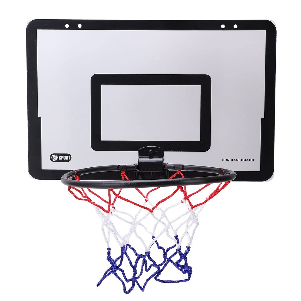 JEOZBM Indoor Basketball Hoop Set for Kids, Door Mounted Basketball Hoop Set, Toddlers Over The Door Room Wall Basketball Hoop for Boys Girls Gift