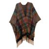 EUBUY Women Shawl with Sleeves, Women's Blanket Shawl Wraps with Tassel, Winter Open Front Plaid Poncho Cape view 1