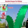 CMYUN Dragon Poi Rainbow Shaking Dragon Poi Kite, Silk Dragon Ribbon Dancer Streamer with Head, Art Dance Flag for Fitness Juggling Gym Practice, 6/8/10m Ribbon (Color : Red, Size : Length - 8m/26ft) view 3
