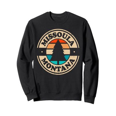 Missoula Montana MT Vintage Graphic Retro 70s Souvenir 80s Sweatshirt