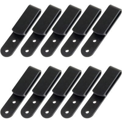 10PCS/LOT Tactical Black Tough Clip Belt Clip Sheath/Holster Clip Loop With Mounting Screws