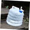 ABOOFAN collapsible water emergency water storage water jugs for storage 5 gallon 5L Bucket Outdoor Bucket fold container white re-usable view 2
