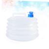 ABOOFAN collapsible water emergency water storage water jugs for storage 5 gallon 5L Bucket Outdoor Bucket fold container white re-usable view 3