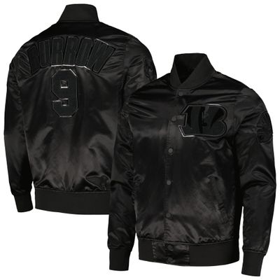 Pro Standard Men's Joe Burrow Black Cincinnati Bengals Player Full-Snap Jacket