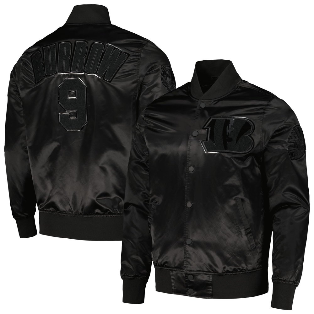 Pro Standard Men's Joe Burrow Black Cincinnati Bengals Player Full-Snap Jacket