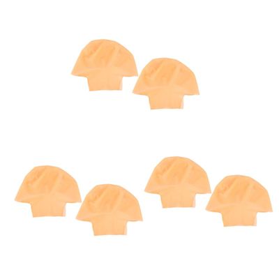 FOMIYES 6pcs Latex Bald Caps for Adults Realistic Bald Costume Accessory for Cosplay Halloween Parties and Performance Events