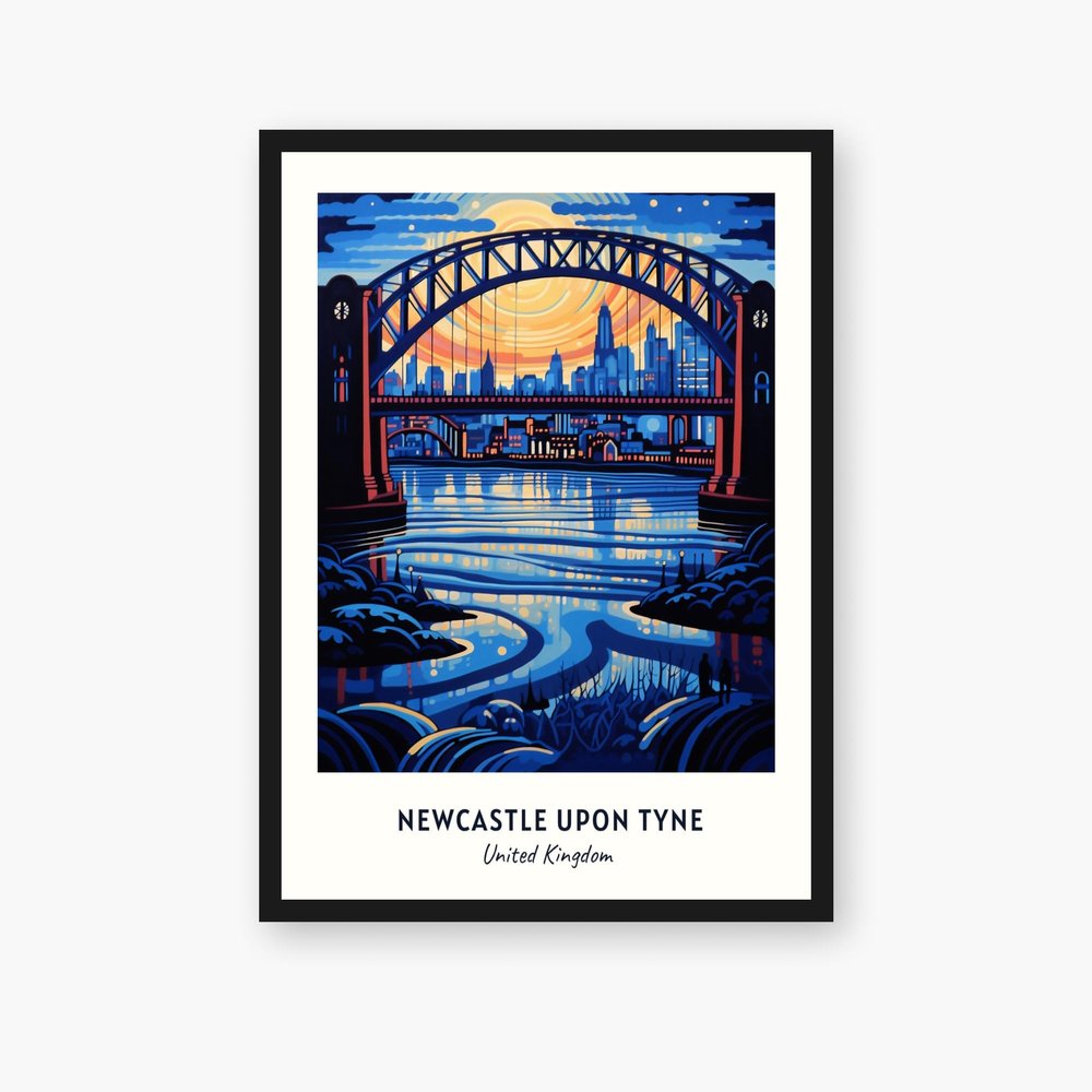 Newcastle upon Tyne Travel Print, Newcastle upon Tyne - United Kingdom