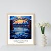 Newcastle upon Tyne Travel Print, Newcastle upon Tyne - United Kingdom view 3
