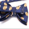 Carahere Boys Bow Ties Handmade Adjustable Pre-Tied Pattern Bow Ties For Kids Light Orange Yellow view 4