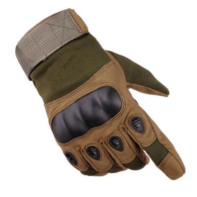 SteJar Tactic Gloves for Outdoor Sports, BMX, Dirt Bike and Cycling,Combat Gloves for Airsoft, Paintball and Work (Green,M)