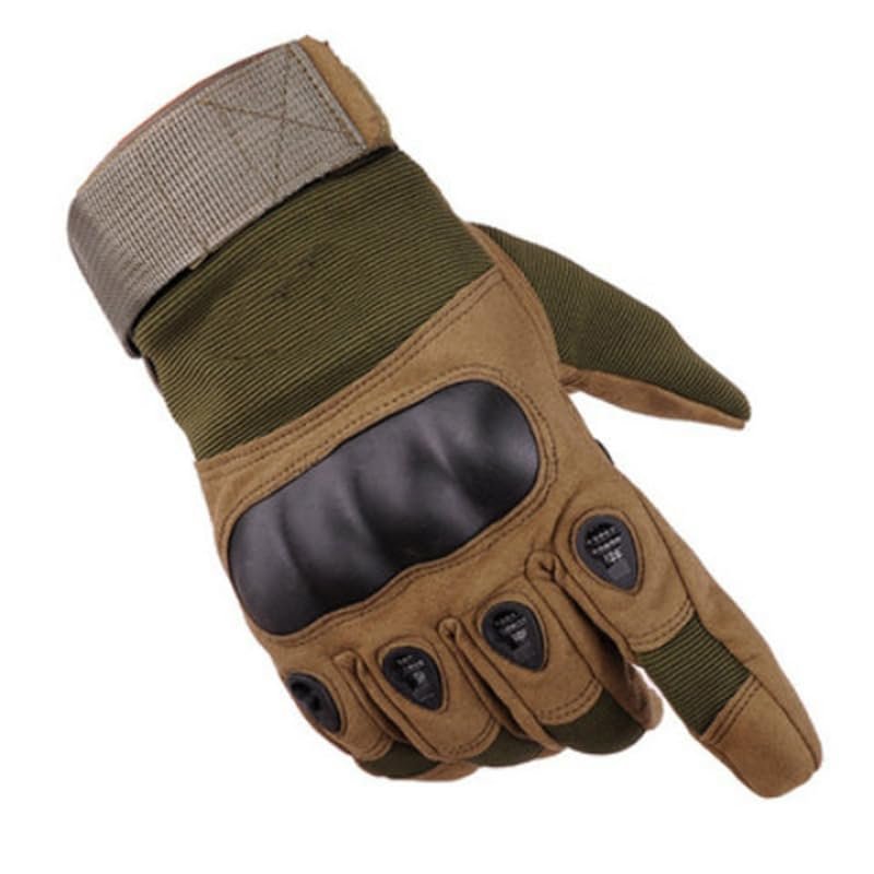 SteJar Tactic Gloves for Outdoor Sports, BMX, Dirt Bike and Cycling,Combat Gloves for Airsoft, Paintball and Work (Green,M)