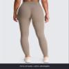 Aoxjox High Waisted Workout Leggings for Women Tummy Control Buttery Soft Yoga Metamorph Deep V Pants 26" (Driftwood, Medium) view 4