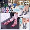 DOSKONI Kids Merino Wool Hiking Socks for Boys Girls Toddlers Thermal Winter Warm Thick Crew Boot Snowboarding Gift Socks 6 Pairs Snowflake B,8-12 Year Old view 2