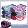 DOSKONI Kids Merino Wool Hiking Socks for Boys Girls Toddlers Thermal Winter Warm Thick Crew Boot Snowboarding Gift Socks 6 Pairs Snowflake B,8-12 Year Old view 4