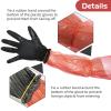 Nirvany 50 Pairs Field Dressing Gloves Deer Hunting Gutting Gloves with Long and Short Dressing Gut Mittens Combo Pack Hunting Cleaning Accessories (50 Pairs Red) view 3