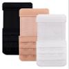 LeonHien Women's Bra Extender 3 Hook,Stretchy Soft and Comfortable Bra Strap Extension (Stretchy 3 Hook Bra Extender Black,Skin Color,White-1) view 1