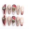 ljcm Goth, Halloween, Red Hand-Worn Armor, Finished Three-Dimensional Spider Skull, Blood Ceremony, Rose Funeral Dark S view 2