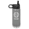 Elosh Customized Polar Camel 20 oz. Water Bottle Personalized With Your Text (Dark Gray) view 4
