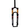 Shoulder Control Mountain Bike Front Fork 29inch, Aluminum Alloy Travel 120mm Straight Tube Threadless Steerer Black (Color : Black Gold Tube, Size : 29) view 1